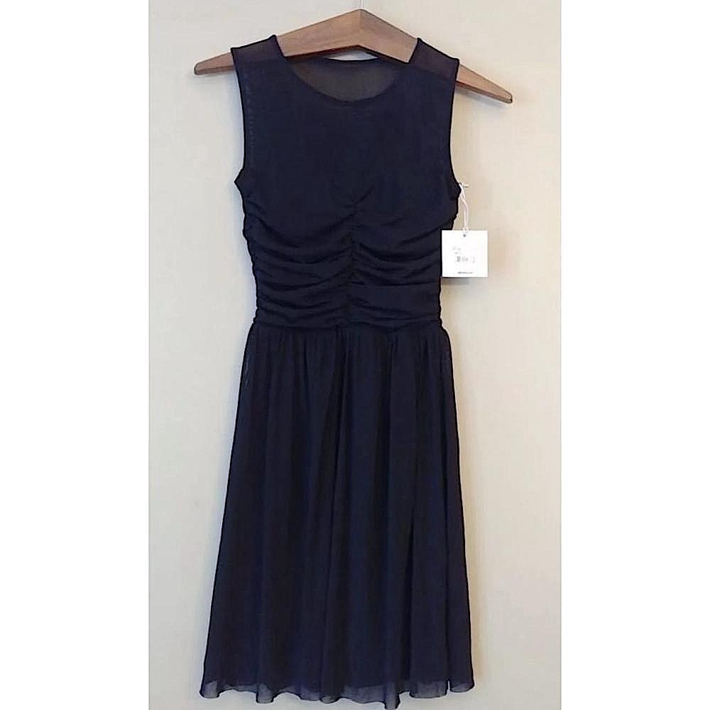 Jack by BB Dakota ModCloth Black Mesh Sheer Illusion Neckline Party Dress XS